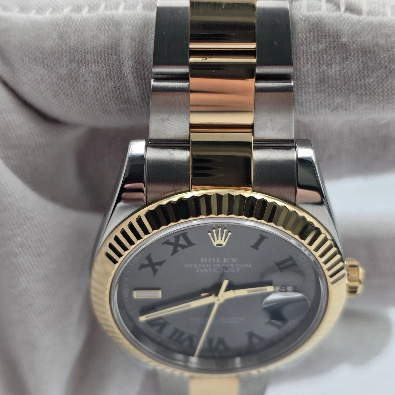 PAPERS 2025 Rolex Datejust 41mm Two Tone Wimbledon Dial Oyster 126333 BOX