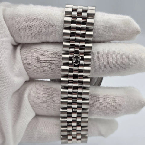 PAPERS Rolex Datejust Turn-0-Graph 36mm Black Dial 18k Fluted Jubilee 116264 BOX