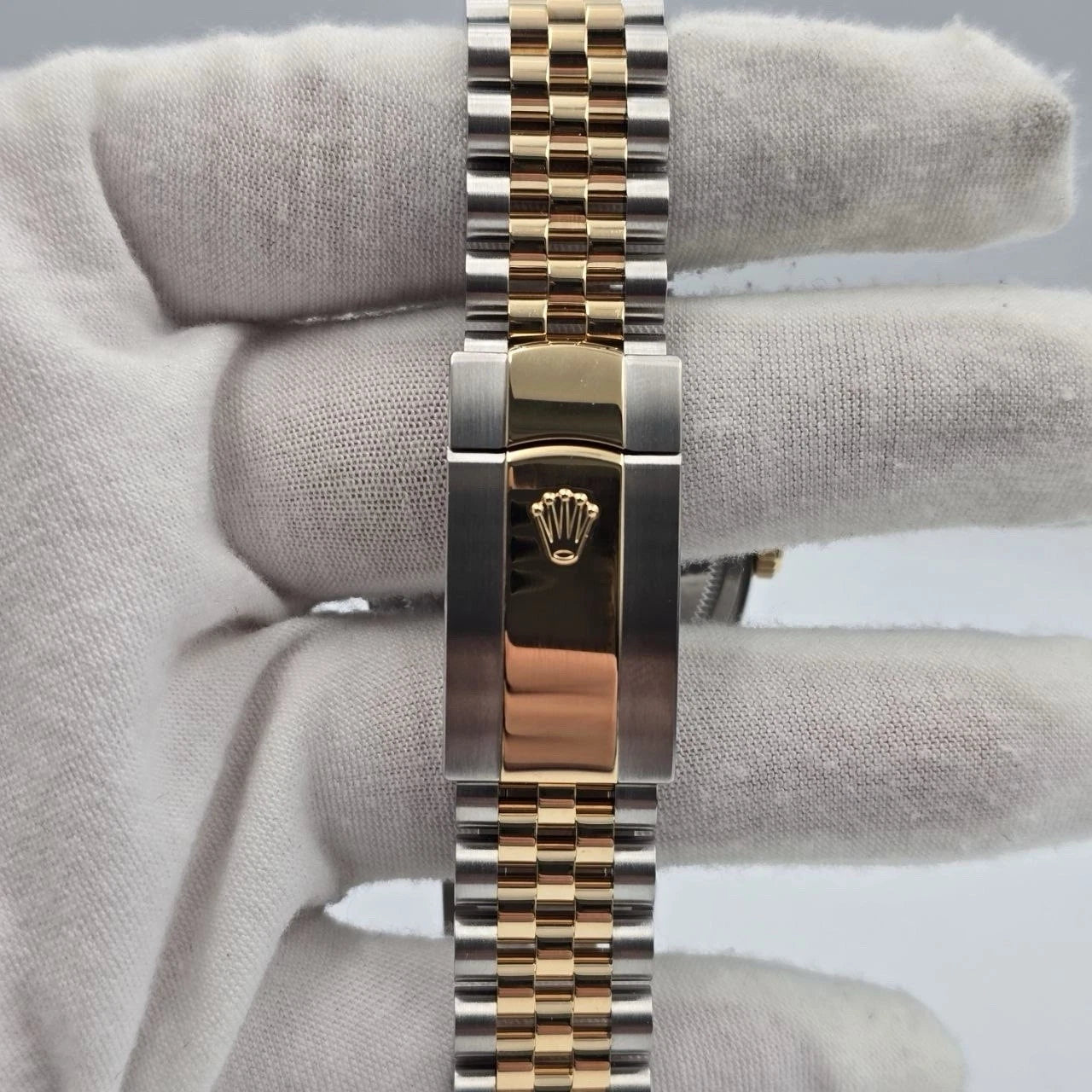 PAPERS 2022 Rolex Datejust 36mm Wimbledon Yellow Gold Fluted Jubilee 126233 BOX