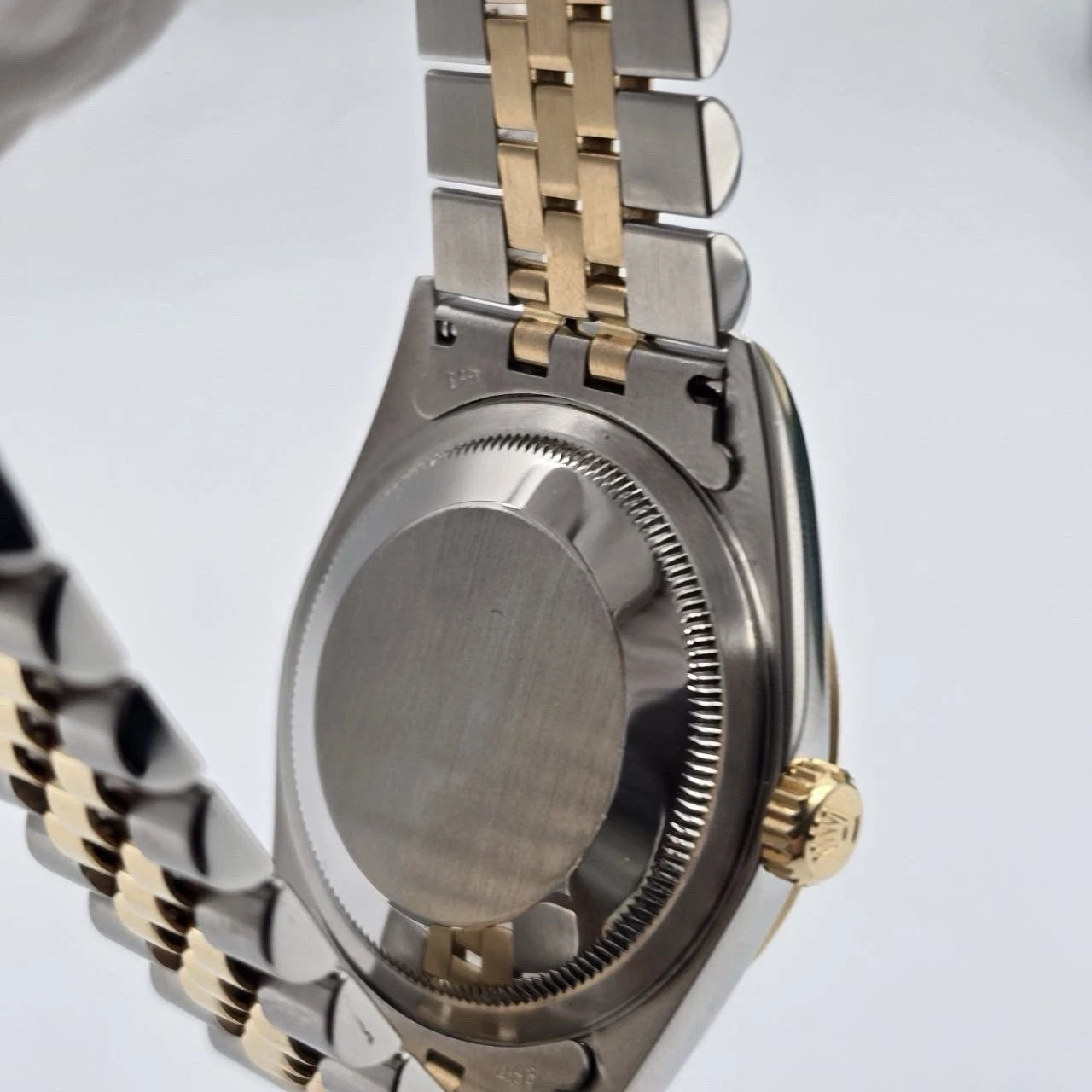 Rolex Datejust 36mm Blue Vignette Diamond Dial Two Tone 18K Gold Jubilee 16233