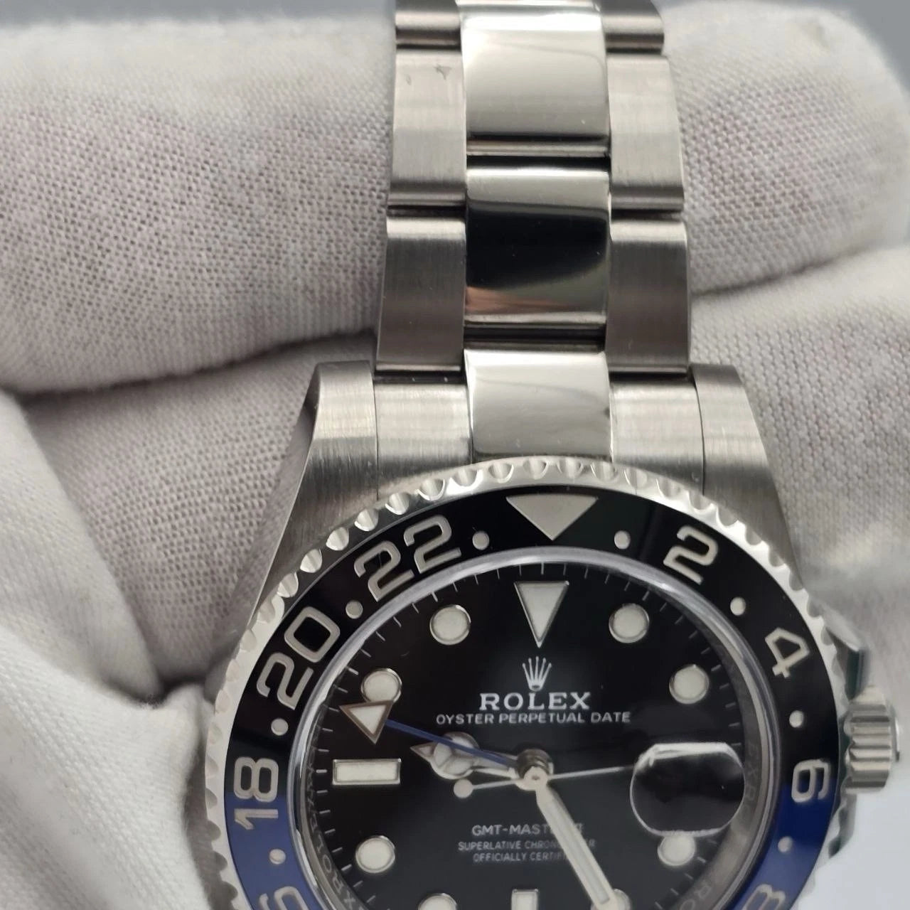 2022 PAPERS Rolex GMT Master II Batman Steel Oyster Bracelet 126710BLNR BOX