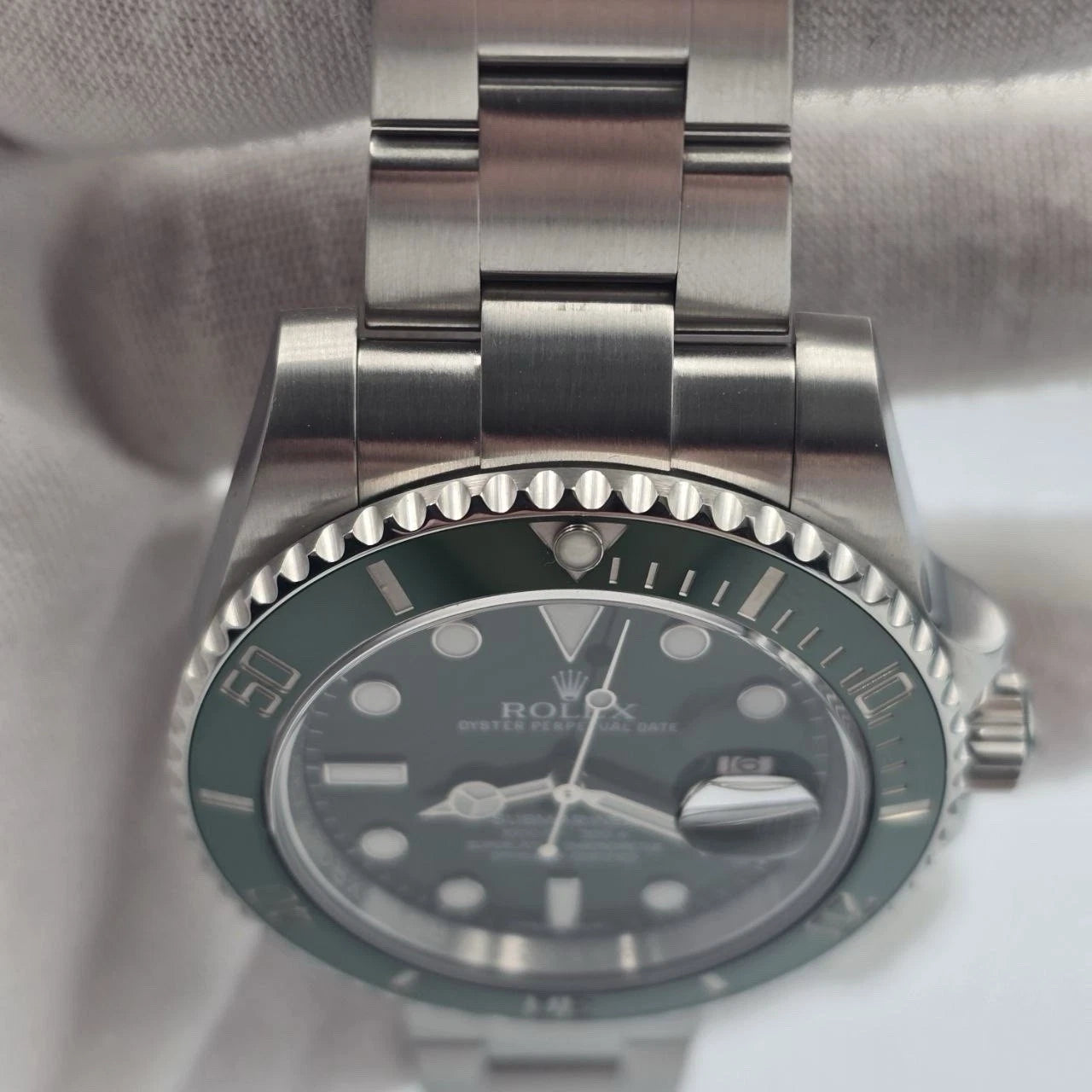 2016 PAPERS Rolex Submariner Hulk 116610LV Green 40mm Ceramic Watch BOX