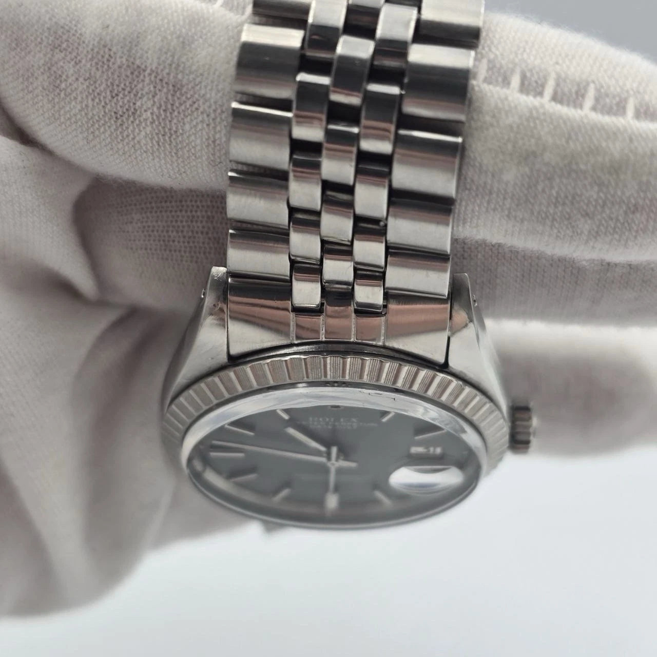 Rolex Datejust 1601 Stainless Steel Factory Grey Ghost Dial Jubilee 36mm Watch