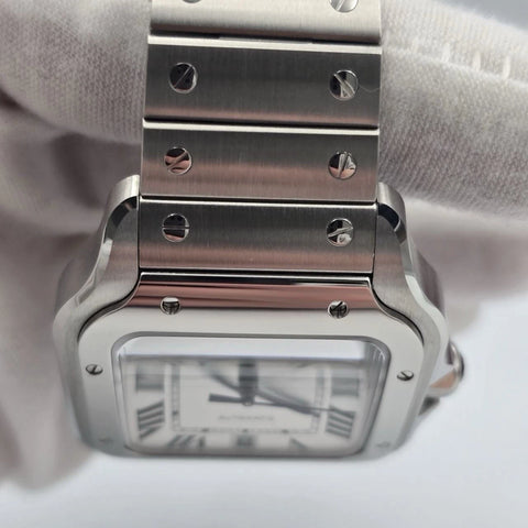 NEW 2026 Cartier Santos de Cartier Stainless Steel Large White Dial WSSA0018