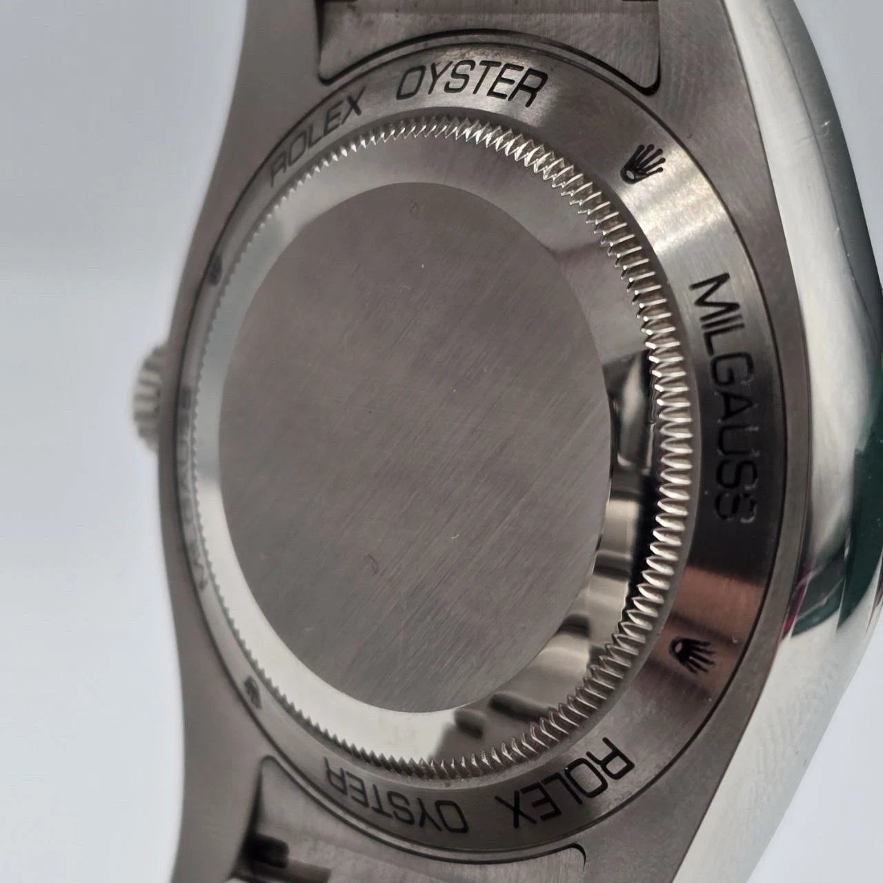 PAPERS 2021 Rolex Milgauss 40mm Steel Blue Dial Green Crystal 116400GV BOX