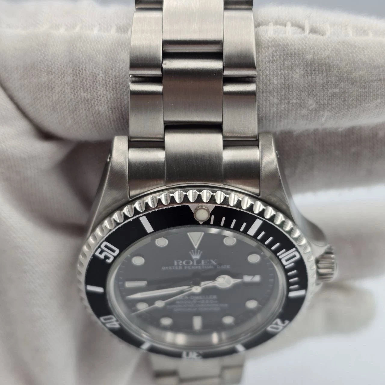 PAPERS 2001 Rolex Sea-Dweller 16600 Stainless Steel Black Dial 40mm Watch BOX