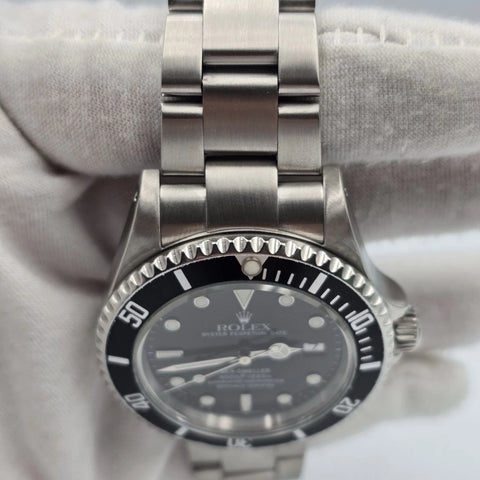 PAPERS 2001 Rolex Sea-Dweller 16600 Stainless Steel Black Dial 40mm Watch BOX