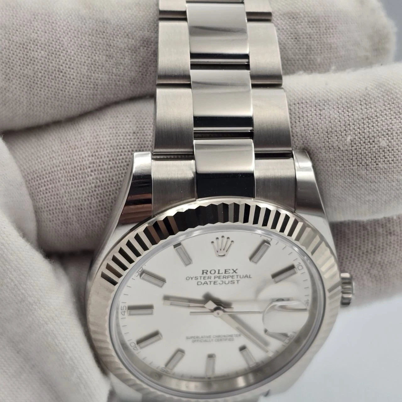 NEW 2025 Rolex Datejust 41mm 126334 Stainless Steel Oyster Silver Stick Dial