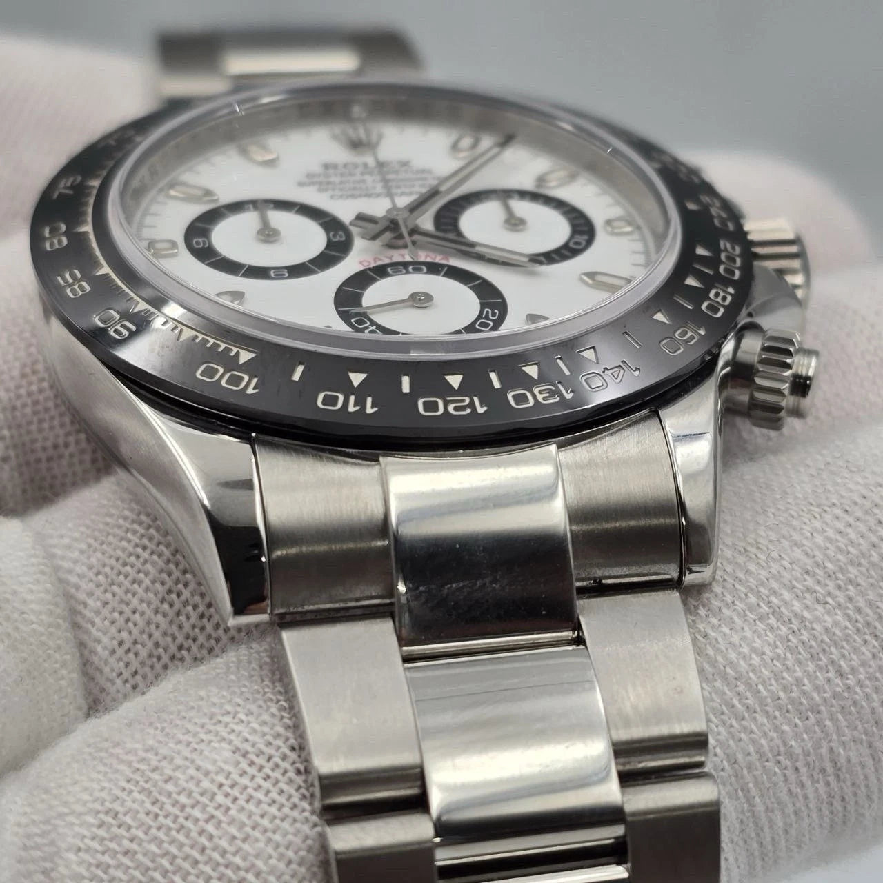 2021 PAPERS Rolex Daytona 116500LN Panda White Dial Ceramic 40mm Steel Watch BOX