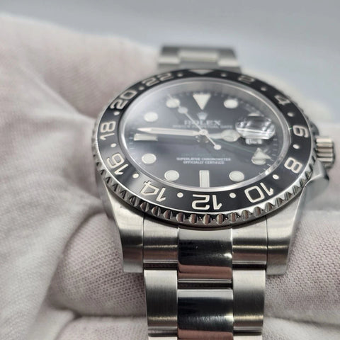 MINT 2015 PAPERS Rolex GMT Master II 116710LN Steel Ceramic Black 40mm Watch BOX