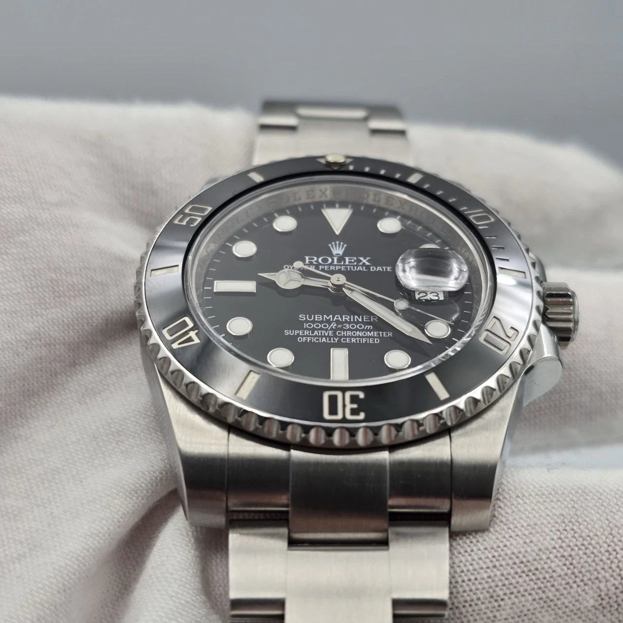 2015 PAPERS Rolex Submariner Date 116610LN Steel Black Ceramic 40mm Watch BOX