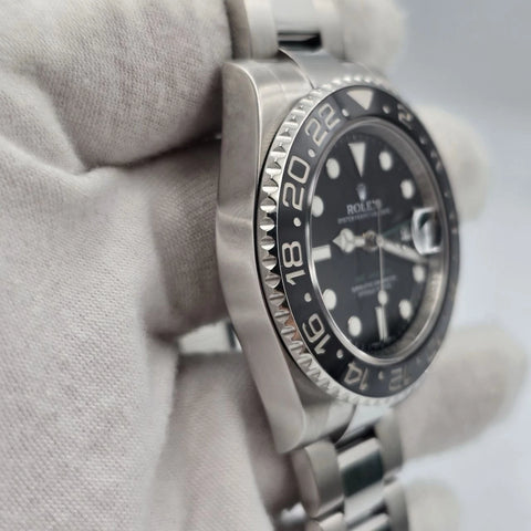 2014 PAPERS Rolex GMT Master II 116710LN Steel Ceramic "Green Arrow" 40mm BOX