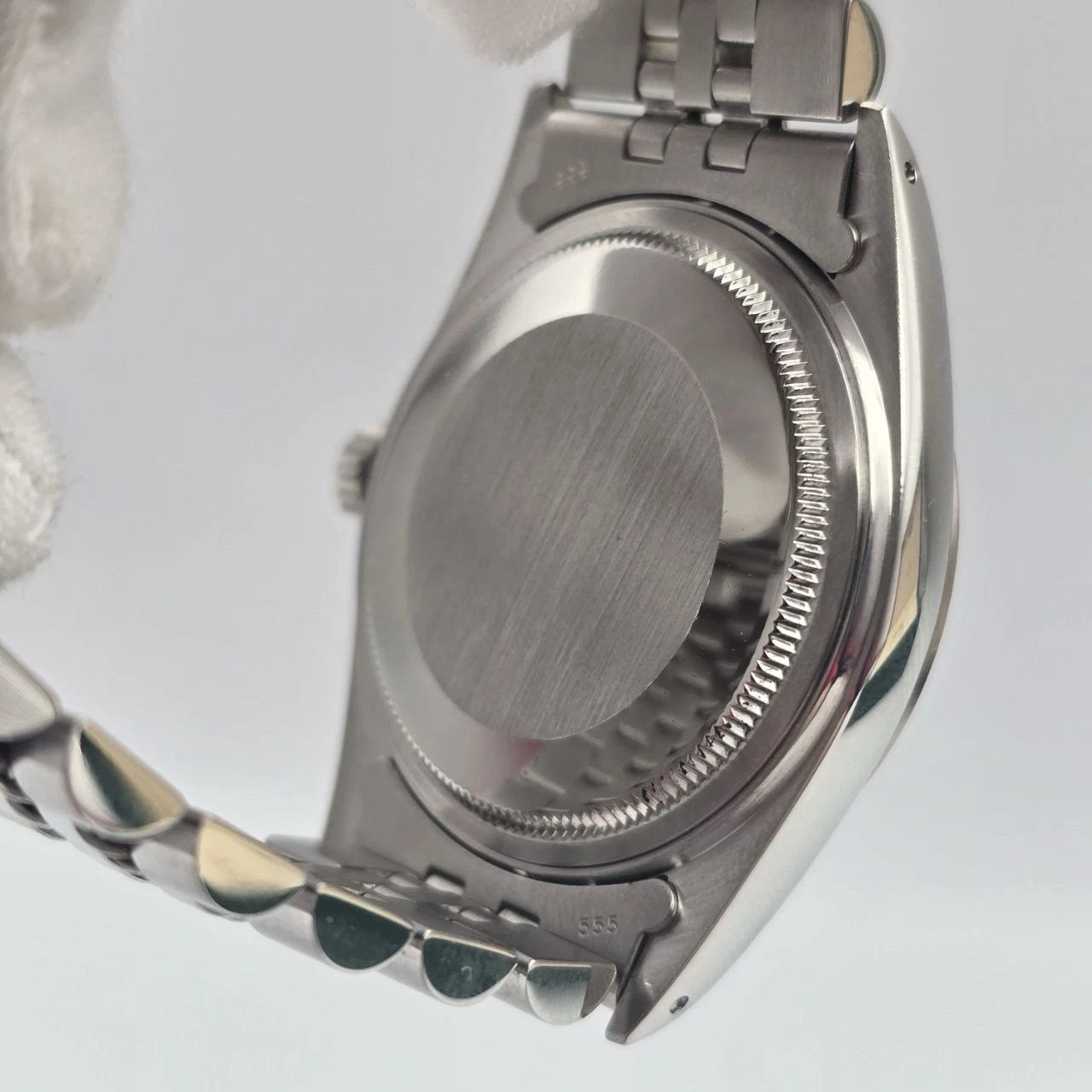 Rolex Datejust 36mm Oyster Perpetual 18k White Gold Steel Silver Dial 16014