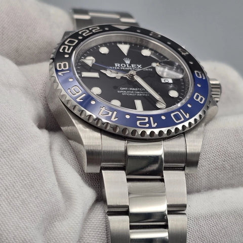 2022 PAPERS Rolex GMT Master II Batman Steel Oyster Bracelet 126710BLNR BOX