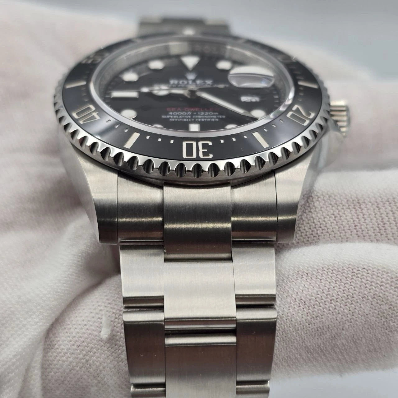 2022 PAPERS Rolex Sea-Dweller Black Red Letters Stainless Steel 43mm 126600 BOX