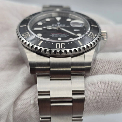 2022 PAPERS Rolex Sea-Dweller Black Red Letters Stainless Steel 43mm 126600 BOX