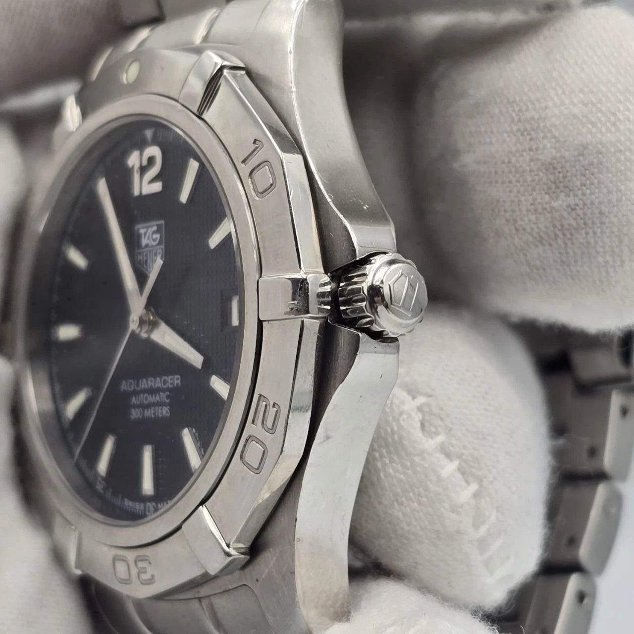 Tag Heuer Aquaracer WAF2112 38mm Automatic Dive Watch Blue Dial Stainless Steel