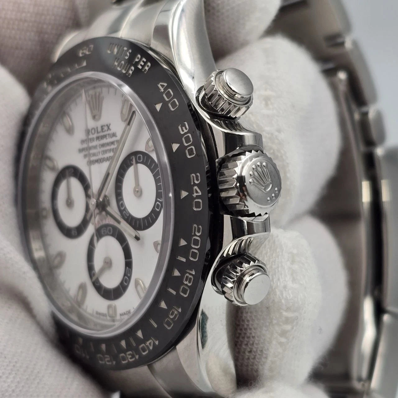 2021 PAPERS Rolex Daytona 116500LN Panda White Dial Ceramic 40mm Steel Watch BOX