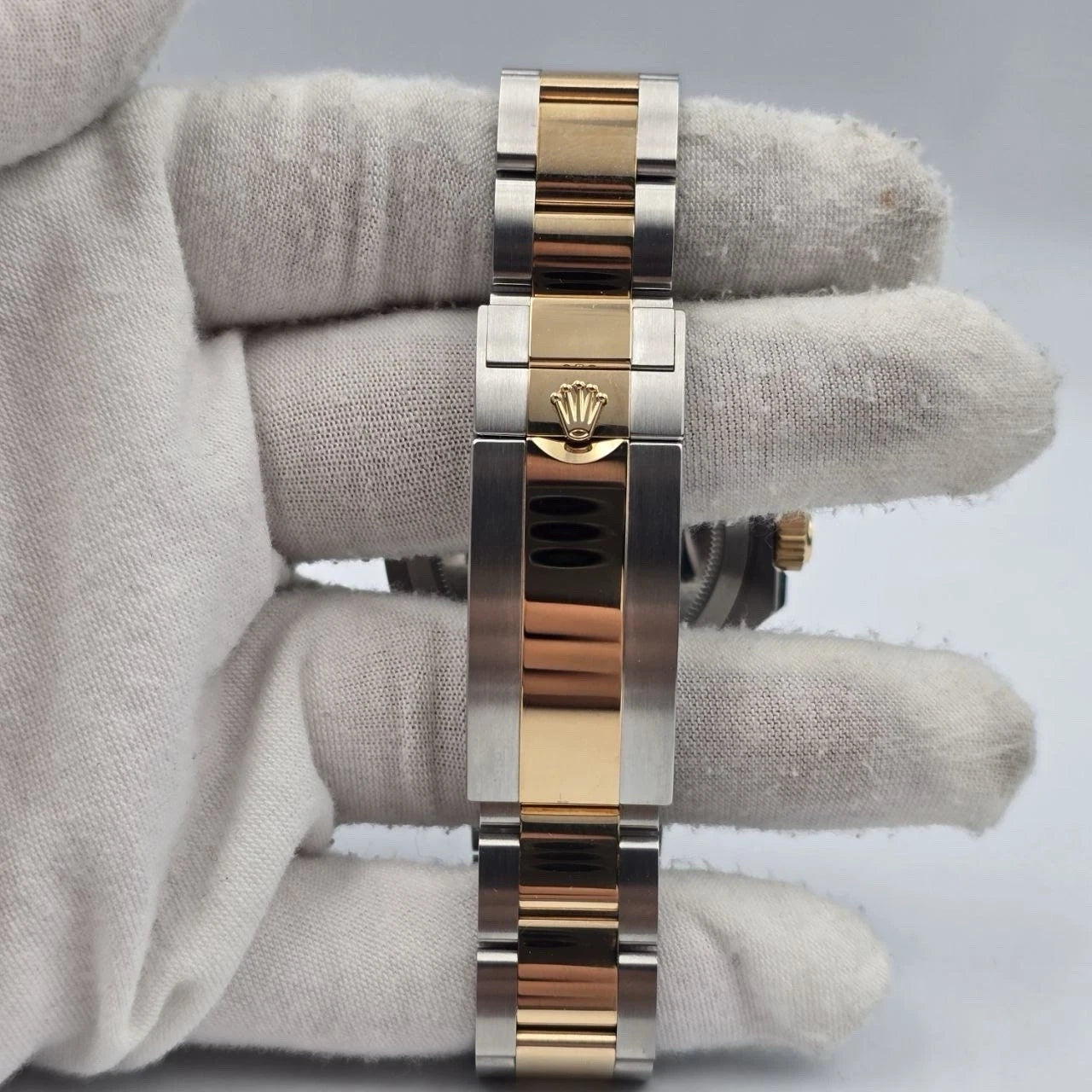 2021 PAPERS Rolex Submariner Blue Dial Two Tone Gold 41mm Watch 126613LB BOX