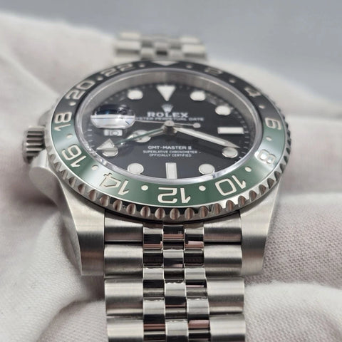 PAPERS 2025 Rolex GMT-Master II “Sprite” 40mm 126720VTNR Jubilee Black Dial BOX