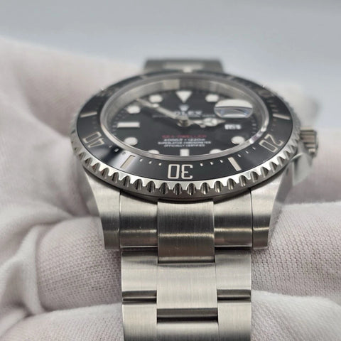 2022 PAPERS Rolex Sea-Dweller Black Red Letters Stainless Steel 43mm 126600 BOX