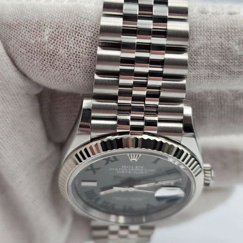 NEW 2026 Rolex Datejust 36mm 126234 Wimbledon Slate Roman Jubilee UNWORN