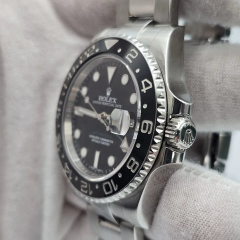 MINT 2015 PAPERS Rolex GMT Master II 116710LN Steel Ceramic Black 40mm Watch BOX
