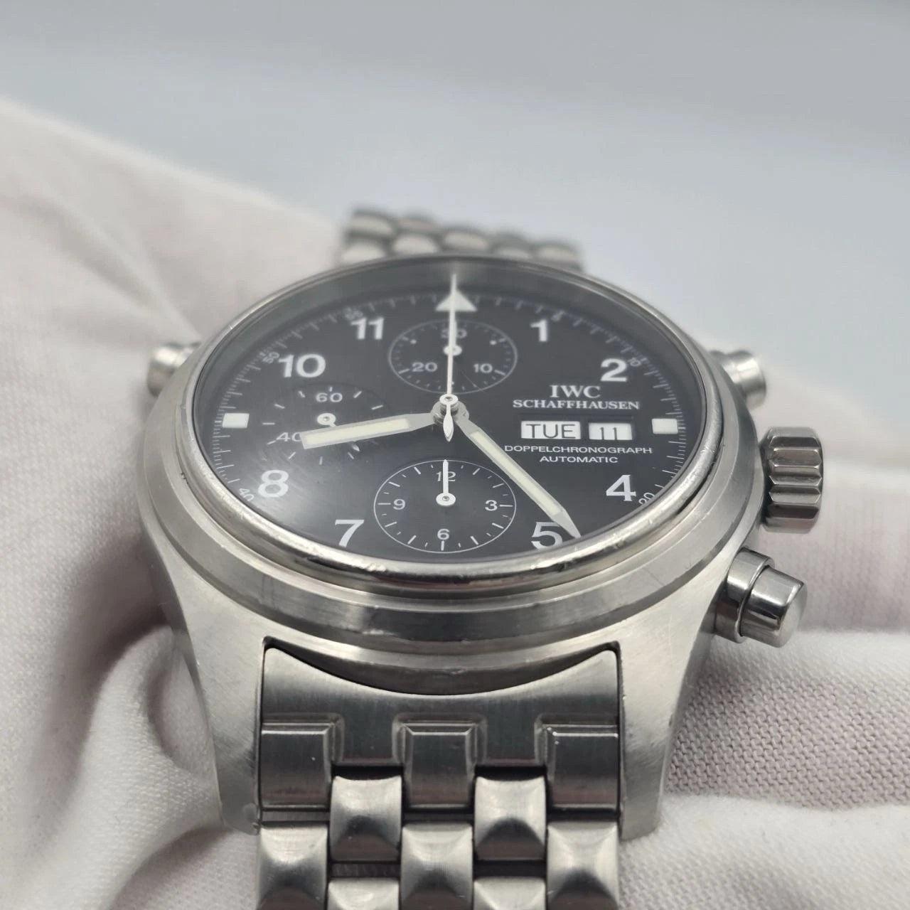 IWC Doppelchronograph Double Chronograph Pilots Watch IW3713
