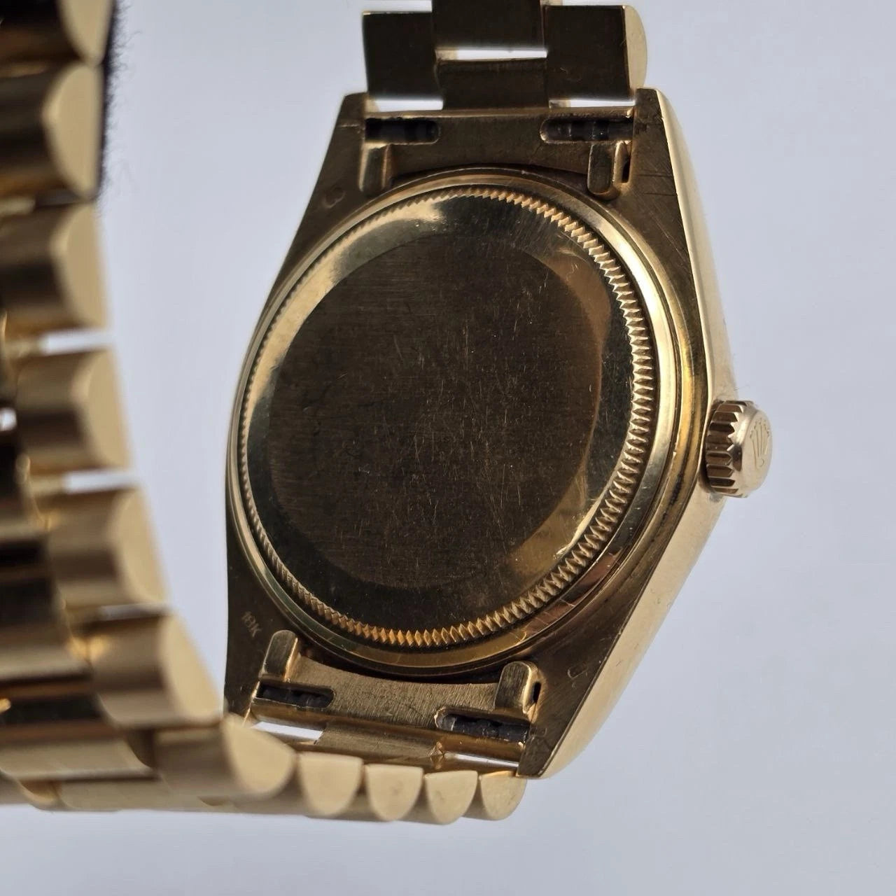 Rolex Day-Date 18038 President 18k Gold FACTORY Silver Dial 36mm Watch