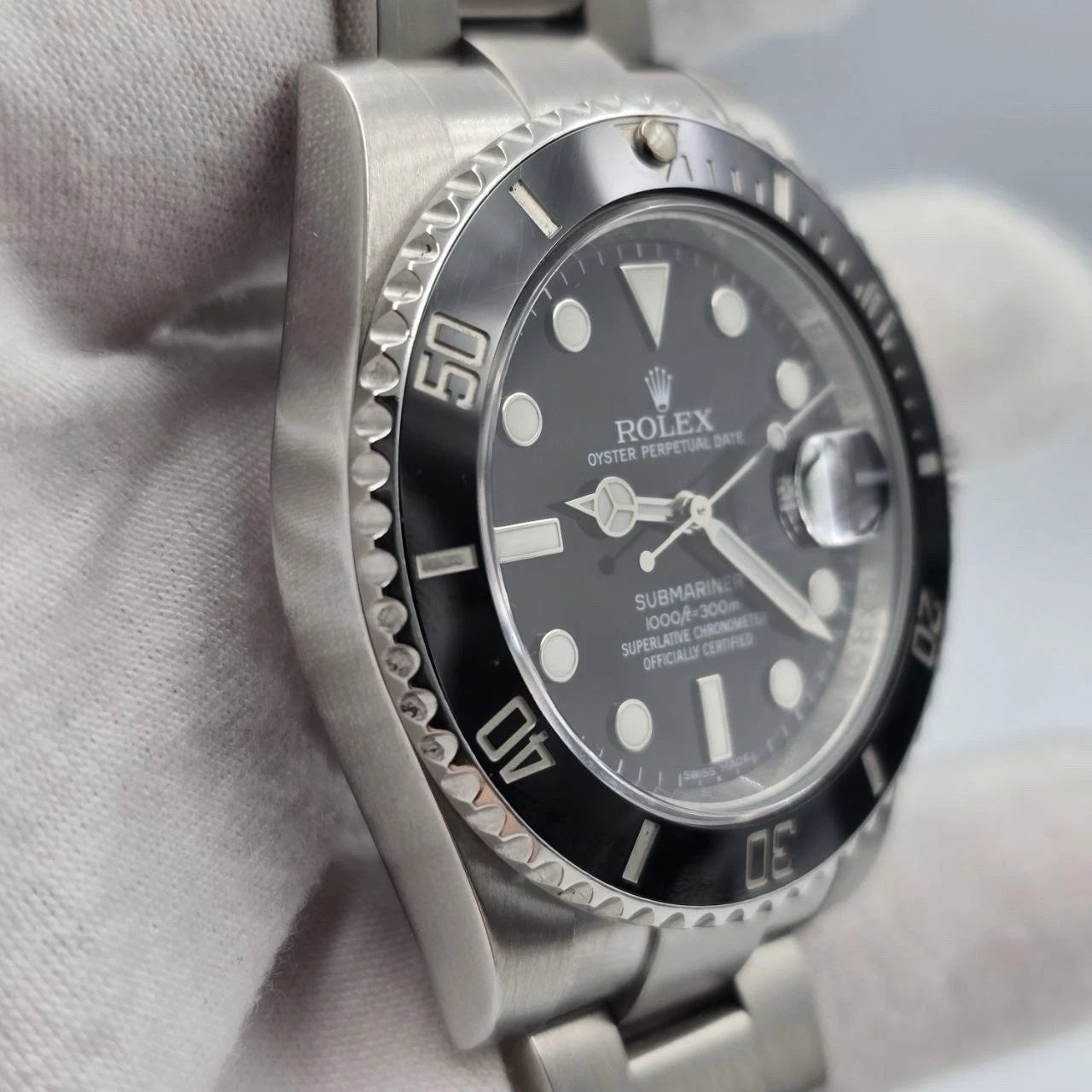 2015 PAPERS Rolex Submariner Date 116610LN Steel Black Ceramic 40mm Watch BOX