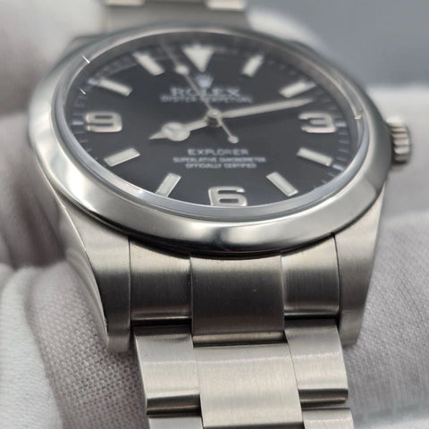 MINT Rolex Explorer I Black Stainless Steel MK1 39mm Watch 214270