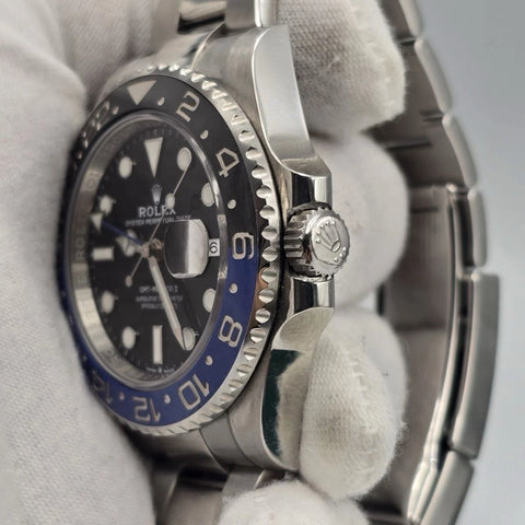 2022 PAPERS Rolex GMT Master II Batman Steel Oyster Bracelet 126710BLNR BOX