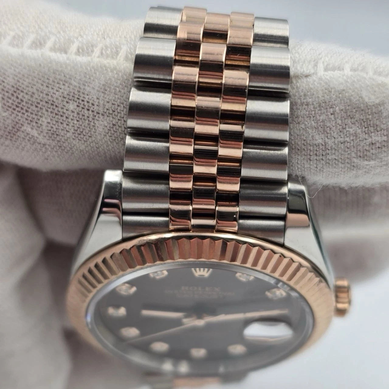 2019 PAPERS Rolex Datejust 41mm 126331 Two-Tone Chocolate Diamond Dial BOX