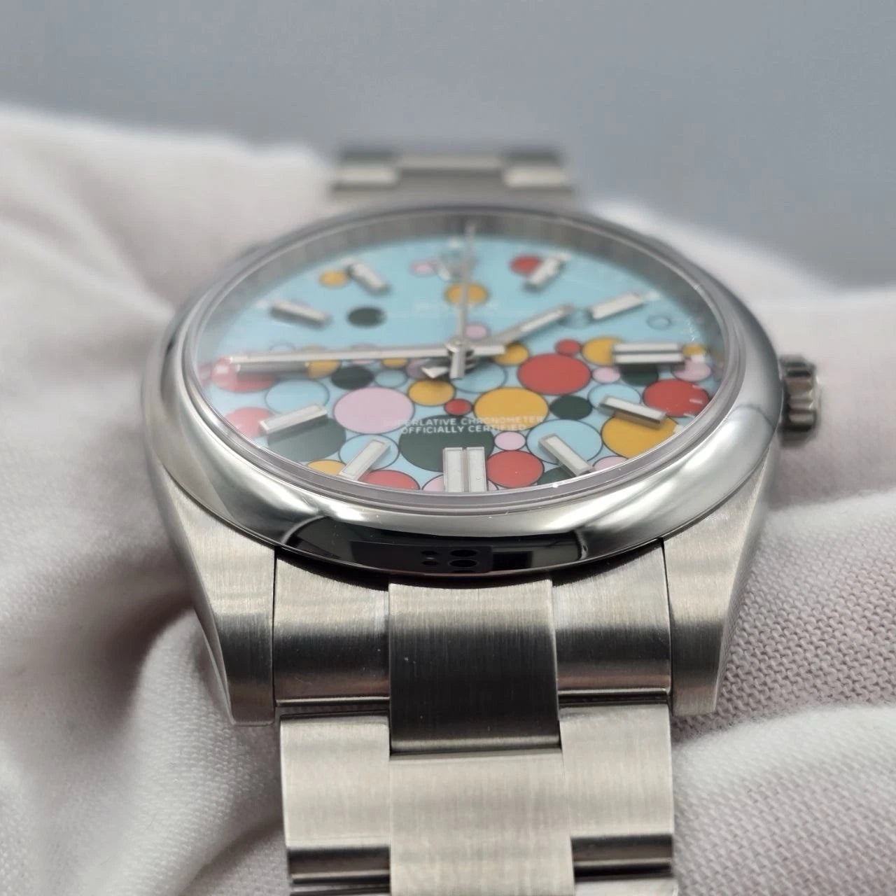 2023 PAPERS Rolex Oyster Perpetual 41mm Celebration Dial Steel 124300 BOX