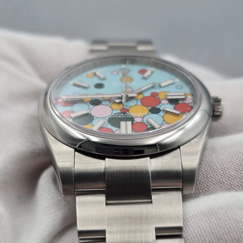 2023 PAPERS Rolex Oyster Perpetual 41mm Celebration Dial Steel 124300 BOX
