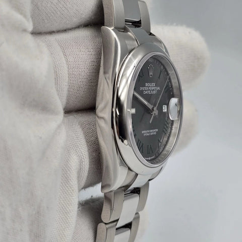 PAPERS 2024 Rolex Datejust 36mm Wimbledon 126200 Oyster Smooth Bezel BOX