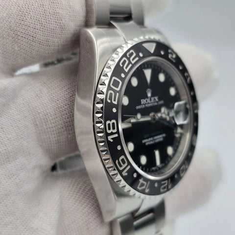 MINT 2015 PAPERS Rolex GMT Master II 116710LN Steel Ceramic Black 40mm Watch BOX