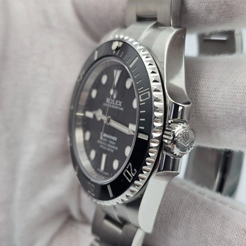 2018 PAPERS Rolex Submariner No-Date 114060 Black Ceramic 40mm Watch BOX