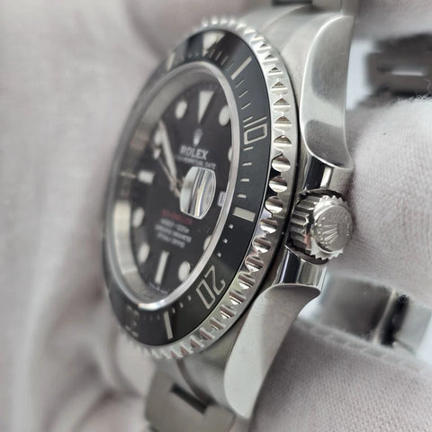 2022 PAPERS Rolex Sea-Dweller Black Red Letters Stainless Steel 43mm 126600 BOX