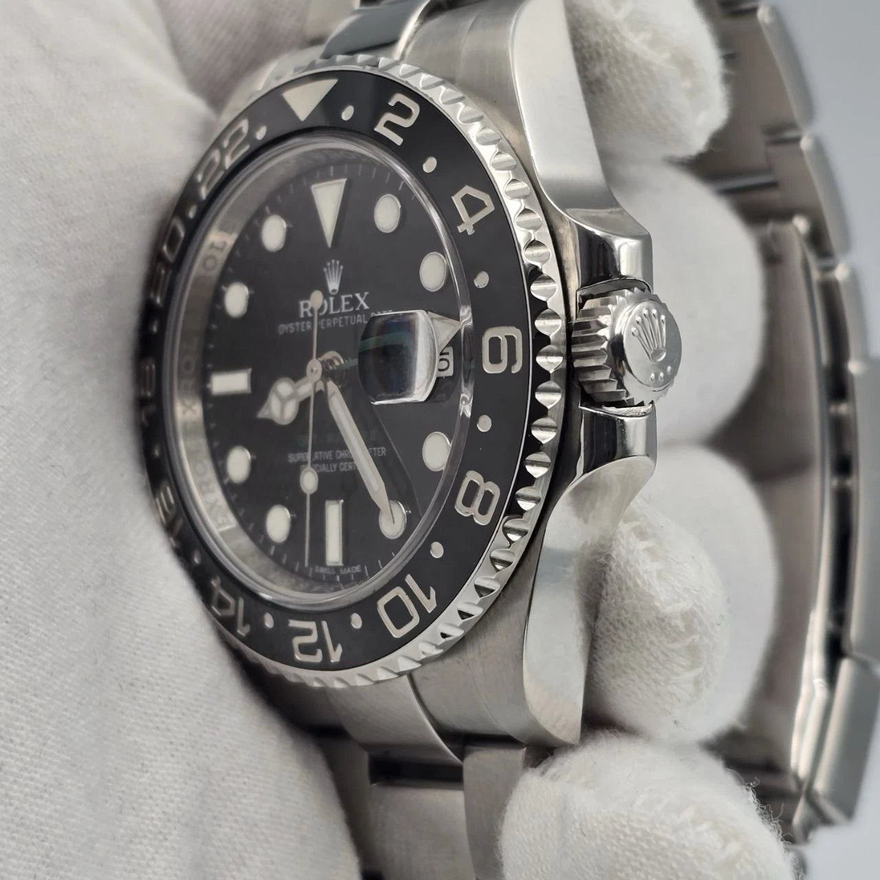 PAPERS 2011 Rolex GMT Master II 116710LN Steel Ceramic "Green Arrow" 40mm BOX