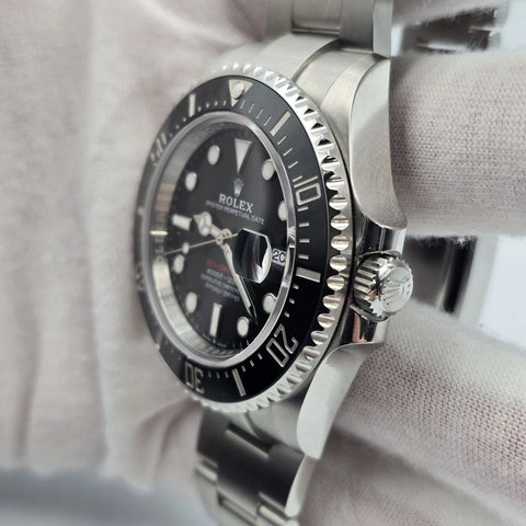 2022 PAPERS Rolex Sea-Dweller Black Red Letters Stainless Steel 43mm 126600 BOX