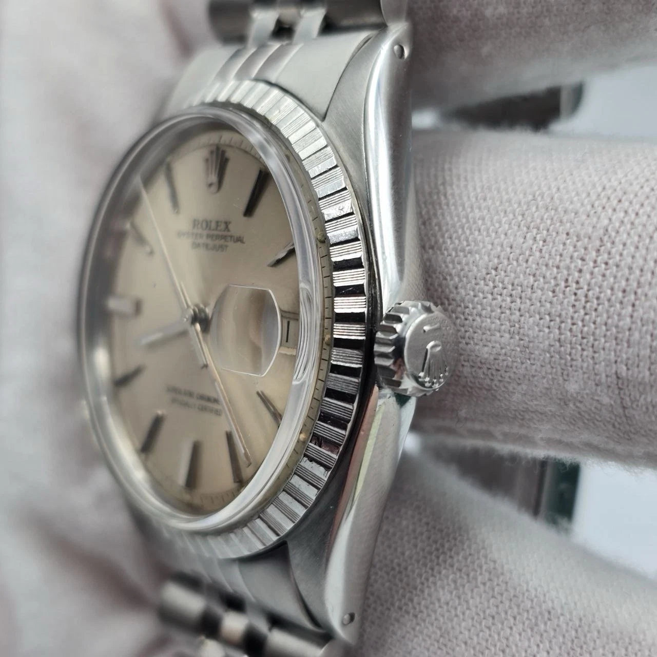 1967 PAPERS Rolex Datejust 1603 Steel Silver Dial Jubilee 36mm Automatic Watch