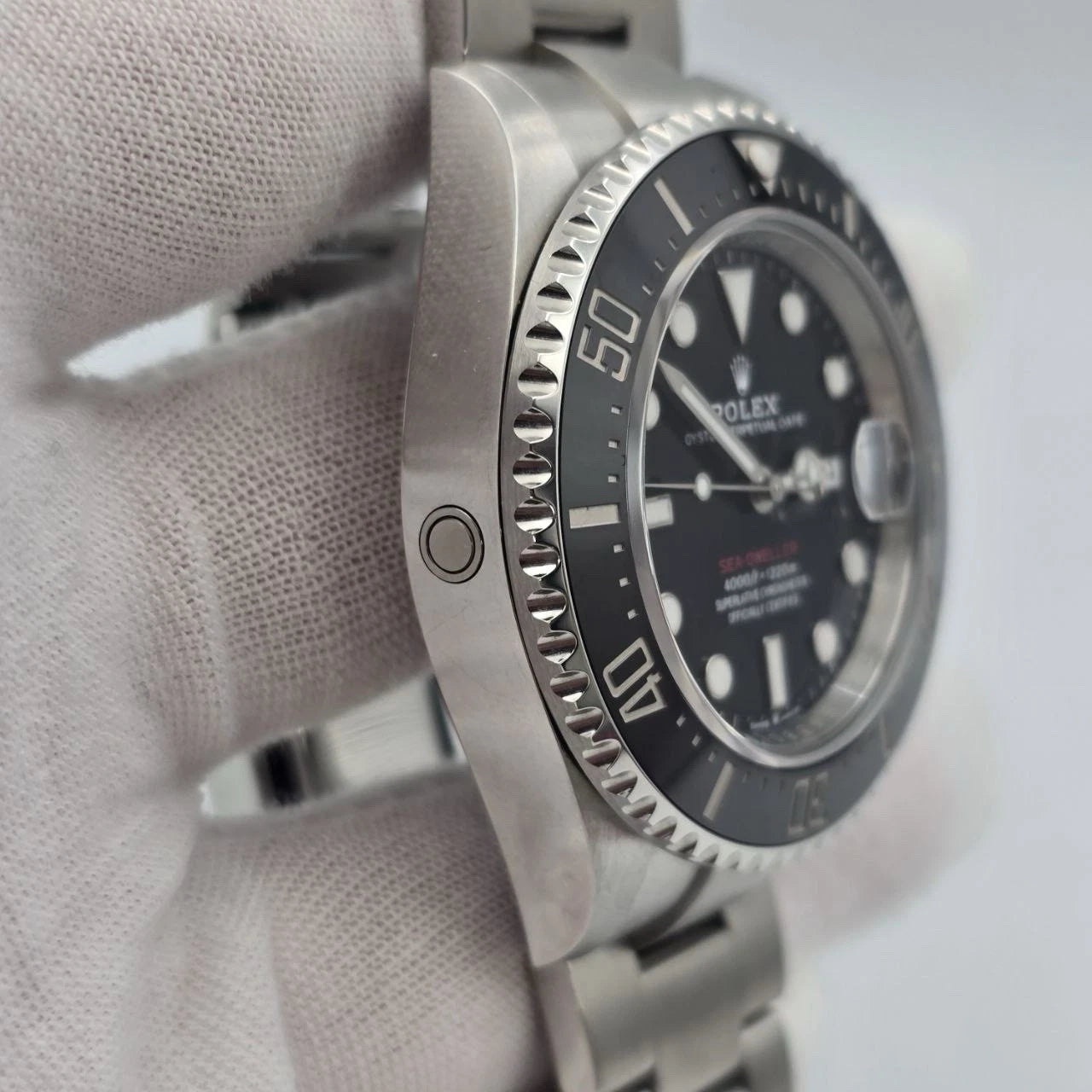 2022 PAPERS Rolex Sea-Dweller Black Red Letters Stainless Steel 43mm 126600 BOX