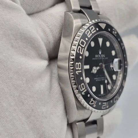 PAPERS 2011 Rolex GMT Master II 116710LN Steel Ceramic "Green Arrow" 40mm BOX