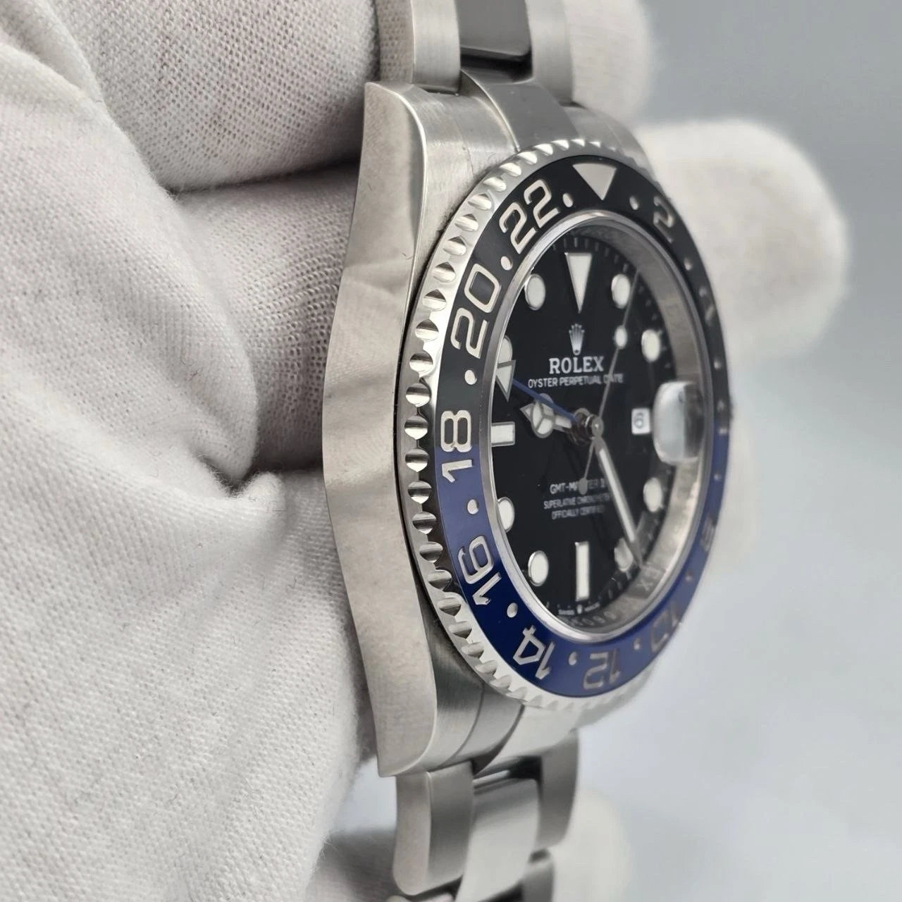 2022 PAPERS Rolex GMT Master II Batman Steel Oyster Bracelet 126710BLNR BOX