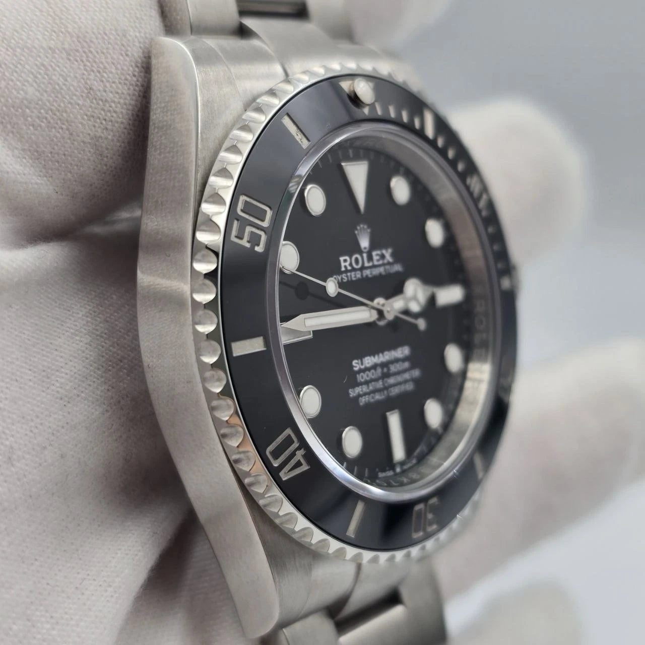 PAPERS 2024 Rolex Submariner No Date Ceramic Stainless Steel 41mm 124060 BOX