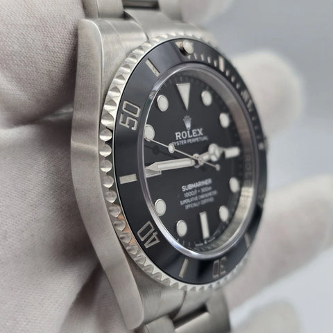 PAPERS 2024 Rolex Submariner No Date Ceramic Stainless Steel 41mm 124060 BOX