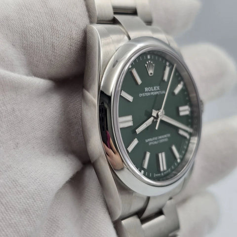 NEW 2026 Rolex Oyster Perpetual 41mm Green Stainless Steel 134300