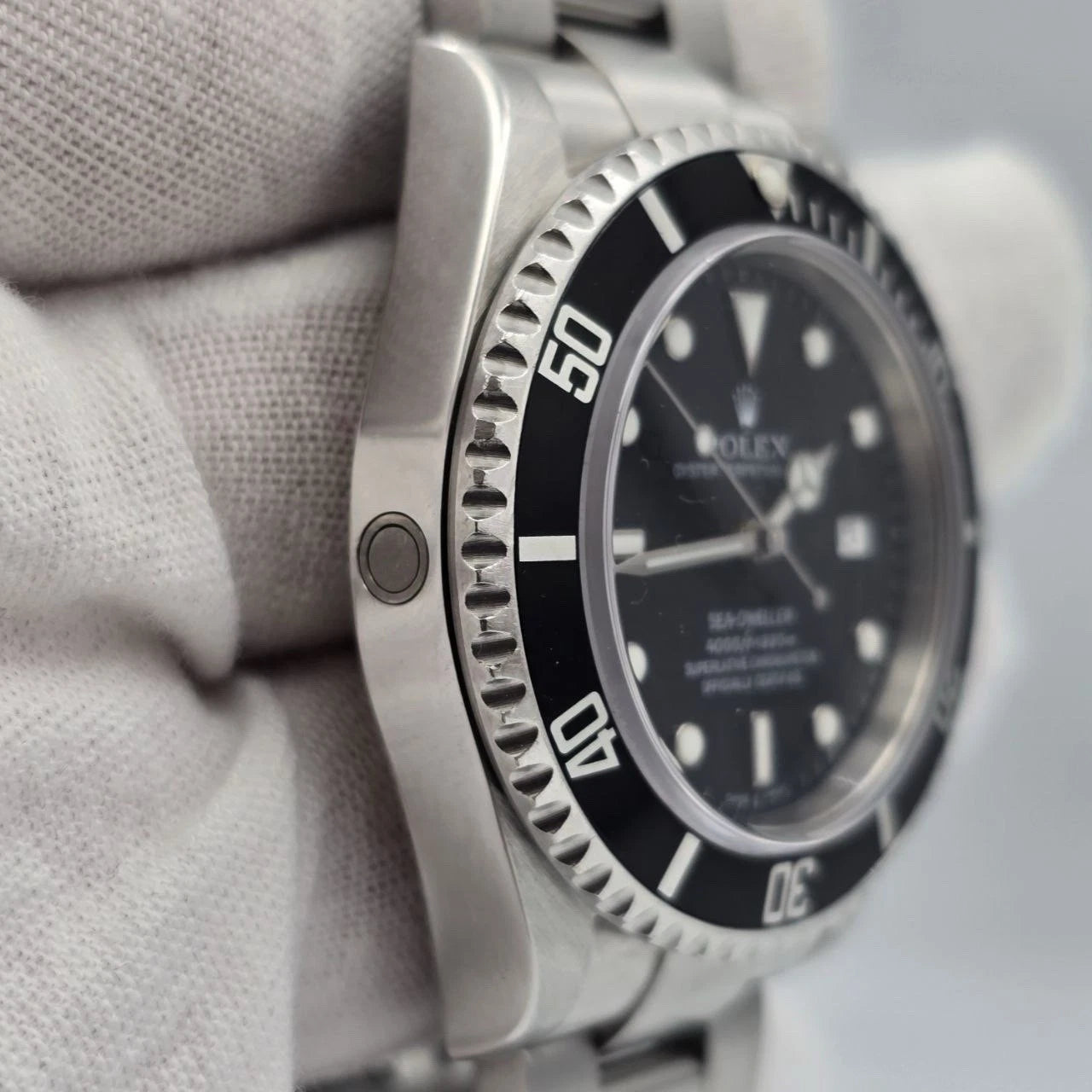 2008 Rolex Sea-Dweller 16600 Stainless Steel Black Dial 40MM Watch