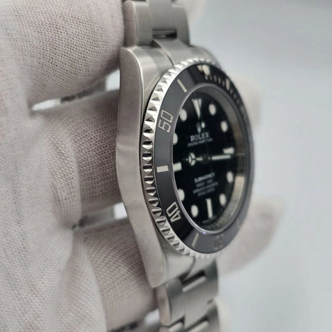 2018 PAPERS Rolex Submariner No-Date 114060 Black Ceramic 40mm Watch BOX